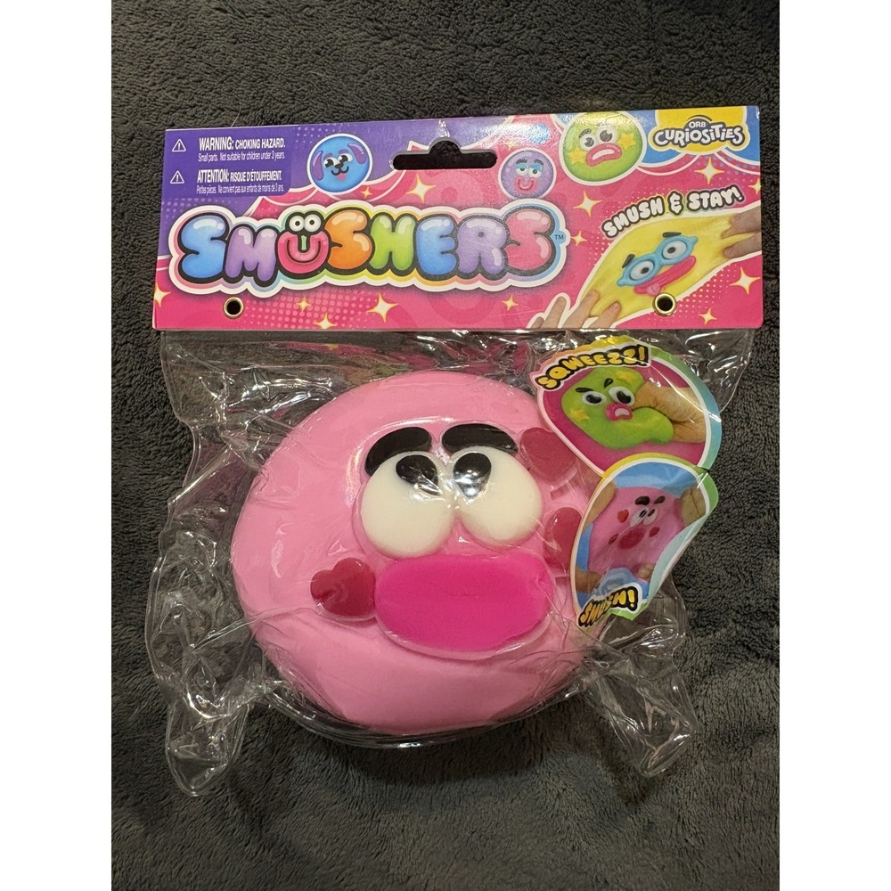 NEW ORB Smushers Pink Hearts Smush & Stay Sensory Fidget Toy Stretchy Cute